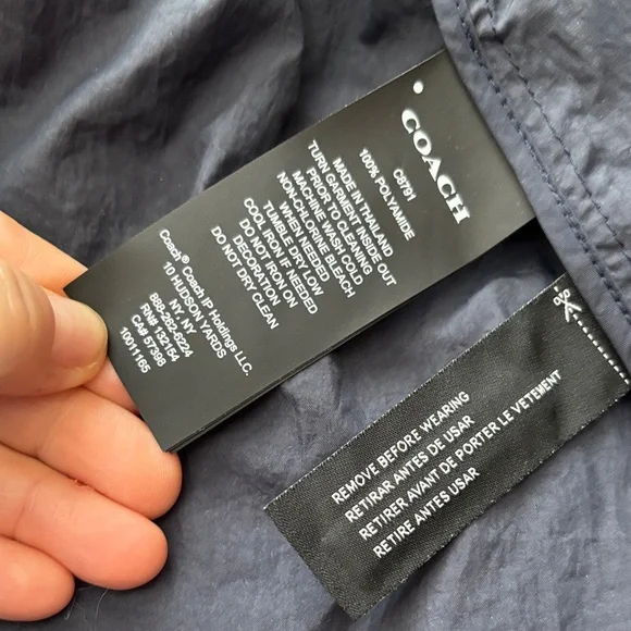 COACH raincoat/jacket- pink/blue/cream - Picture 9 of 10